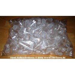 Rearing container 25ml clear 250 + 3